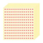 Small Arrow Sticker, 1800 Pcs 0.5" x 0.4" Self-Adhesive Color Coding Sign, Red