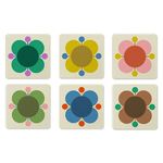 Orla Kiely Atomic Flower Set of 6 Coasters