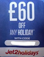 Jet2 Voucher £60 Off Any Holiday Until 31 Oct'27. Book By 31 July'26. 