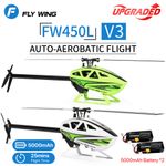 Fly Wing FW450L V3 10CH GPS 3D ACE Flight Control RC RTF Helicopter 2 Battery