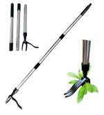 112cm/44in Weed Puller, Long Handle Stand-Up Weed Pulling Tool 3-Part Detachable