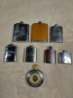 Selection Of Hip Flasks Some  Very Collectable.