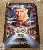 STREET FIGHTER+JEAN CLAUDE VAN DAMME+1994+16”x 23” approx+VIDEO PROMO POSTER