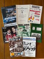 1982-2012 JOB LOT OF 8 PROGRAMMES, ENGLISH CLUBS v NATIONAL TOURING TEAMS