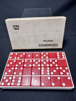 Puremco Extra Thick Marblelike Red Dominoes #716 –Original Box