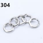 304 Stainless Steel Spring Lock Washers 2# 4# 6# 8# 10# 12# 1/4 5/16 3/8