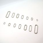 Metal Oval Loop Rings Wire Formed Buckles for Webbing Strap Tape Bag 10 - 50 mm