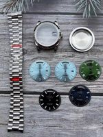 DIY SET for DD 40MM 3255 watch case + dial + hands +904L Stainless Steel Strap