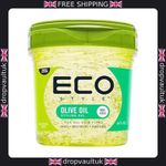 Eco Style Olive Oil Hair Gel, Alcohol-Free, Hydrating, 473 ml Green, 1 Pack