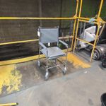 NRS L22056 Wheeled Commode Chair Fixed Height 190kg Grey