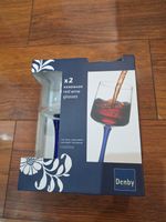 Denby Handmade Red Wine Glasses, Set Of 2