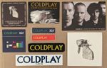 COLDPLAY Promotional Stickers Patches Postcards Coasters Promo NEW OLD STOCK