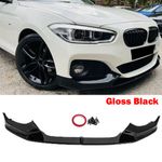 FOR BMW 1 SERIES F20 F21 LCI 15-19 FRONT SPLITTER LIP M PERFORMANCE GLOSS BLACK