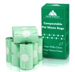 600 Dog Poop Poo Biodegradable Pet Waste Bags Strong Thick Eco Tie Handles