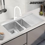 JASSFERRY Premium 1.2mm Stainless Steel Kitchen Sink 1.5 Square Bowl 1000 X 520