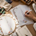 Fabric Pattern Tracing Paper for Embroidery DIY Crafts, for Needlework