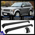 FOR RANGE ROVER SPORT L320 CROSS BARS ROOF RACK RAILS BLACK ANTI THEFT 05-13