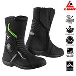 Mens Waterproof Leather Touring Motorbike Boots Motorcycle Riding Armoured Shoes