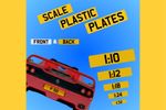 Number Plates for Scale Models - Plastic Front & Back Supplied Quality Custom