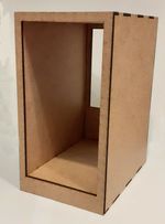 Book Nook Double Skinned Blank for Diorama Scene Dolls House Kit with Mirror