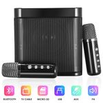 Wireless Bluetooth Speaker KTV Home Karaoke Singing Machine Dual Micphone