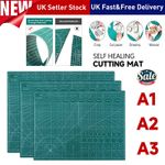 A1 A2 A3 Double Sided Work Cutting Mat With Measurement Grid Waterproof Washable