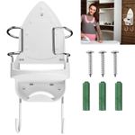 Door Wall Mounted Iron Holder Ironing Board Hanger Storage Rack Organizer Hook