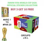 PANINI WORLD CUP 2026 STICKER COLLECTION - GROUP J - GROUP K - GROUP L