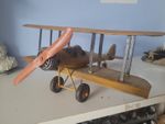 Vintage Metal Biplane