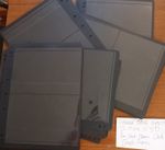 Hagner 2-strip black single sided stock pages sheets x50