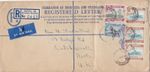 Rhodesia 1960 Registered Cvr Mufulira to Letchworth UK 9s9d Rate