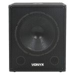 Vonyx SWA18 18" Active Powered DJ Subwoofer 1000W - Deep Bass Performance