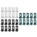 10X Base Clips Hook Fixings Attaches Aluminium Greenhouses Fixture Set