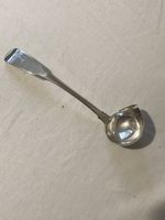 Irish Georgian Sterling Silver Pouring Cream Toddy Ladle Dublin 1812 Stag Crest