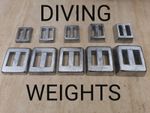 Solid Lead Weight Scuba Diving Weights Mix and Match 0,5kg to 5kg