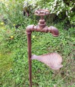 Decorative Tap Bird Feeder metal with rustic finish - over 1m tall!