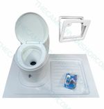 Thetford Electric Toilet & LH / RH Shower Tray (C223 CS) + External Door