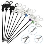 Laparoscopic Trainer Instruments Curved Scissors, Grippers,Separating pliers Set