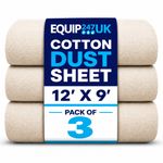 3 X LARGE DUST SHEETS 12ft x 9ft 100% COTTON TWILL QUICK DELIVERY