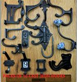 10 x CAST IRON HOOKS, COAT, HAT, DOOR - PACKS OF 10-ANTIQUE- OVER10 DESIGNS 