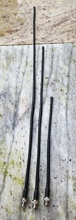 Antenna Aerial (x 3) BNC Connectors (female) suitable Uniden, Albrecht  etc.