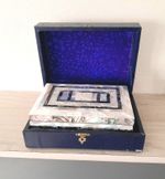 STUNNING ANTIQUE MOTHER OF PEARL HOLY BIBLE IN ORIGINAL BOX, c1940