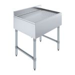 AmGood 30 in. x 22 in. Stainless Steel Underbar Drainboard 