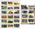 Stamp sheet+block Motorcycle company Brough Superior 2021 Abkhazia issue