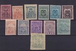 COLOMBIA 1902 MI 143B/155B 12 STAMPS MOSTLY MLH
