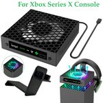 Top Cooling Fan For Xbox Series X Console with Colorful Light Cooling Fan USB