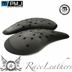 PMJ KNOX ARMOUR BLACK CE APPROVED HIP PROTECTOR FOR MOTORBIKE JEANS + TROUSERS