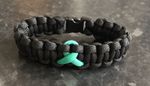 Mental Health Awareness Ribbon Paracord Bracelet ** PLEASE SPECIFY WRIST SIZE**