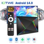 2025 Smart TV BOX Android14.0 64GB 32GB 2.4G/5G WIFI6 Media Player Octa Core NEW