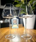 A Pair of Absolutely Stunning Long Stemmed Wine Glasses